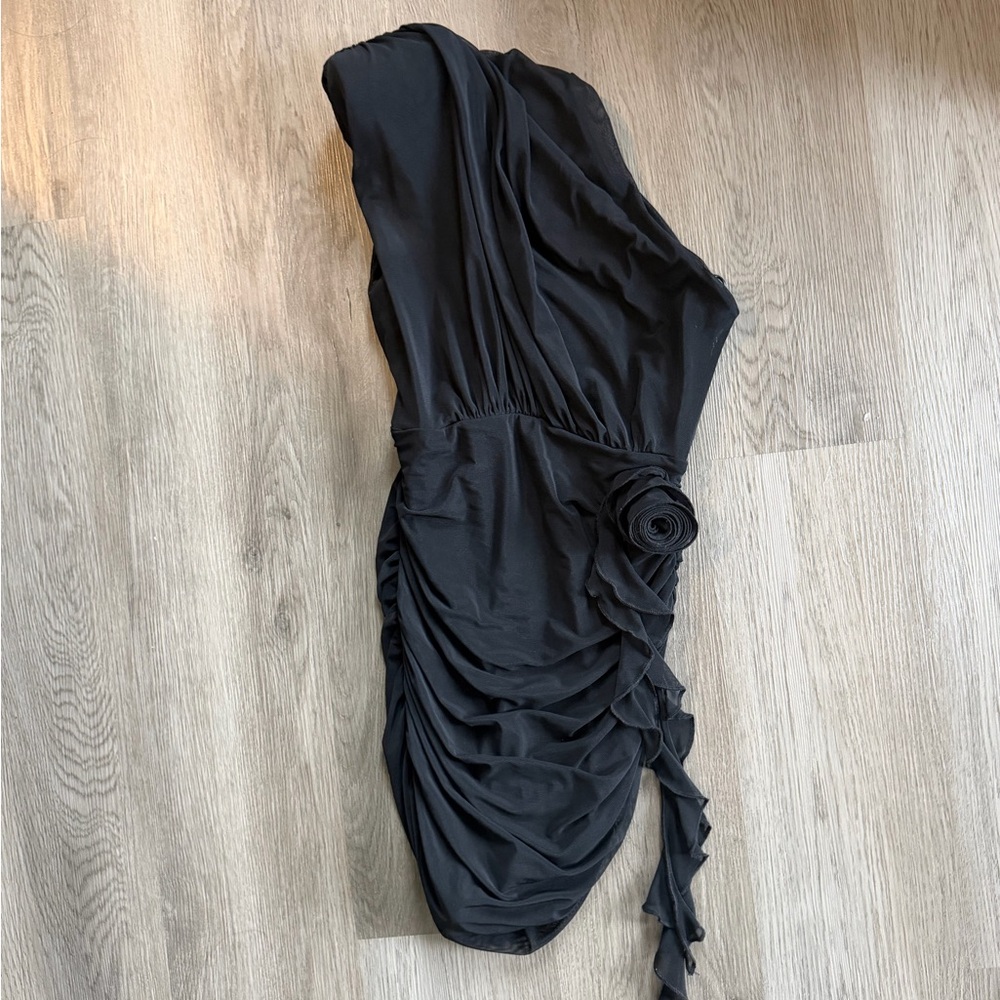 Mini Black Dress mesh